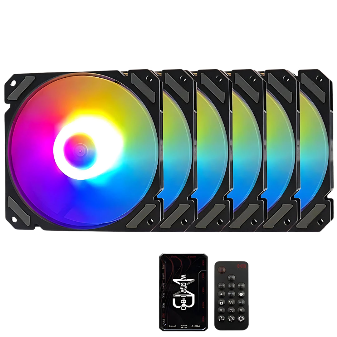 Cooler RGB ARGB PWM 120mm para Gabinete e Radiador - Teconaire