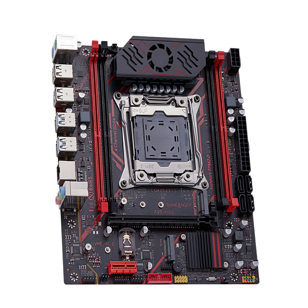 Kit Placa-Mãe QIYIDA X99 + Xeon E5 2680 V4 + 16GB DDR4 3200MHz (2x8GB) - Teconaire