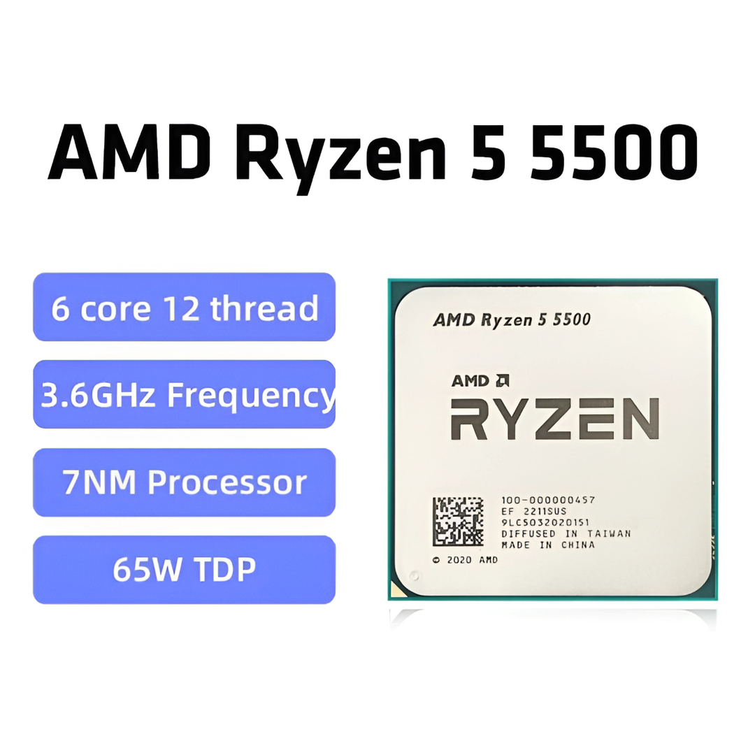 Processador AMD Ryzen 5 5500 6 Núcleos 12 Threads 3.6GHz AM4 - Teconaire