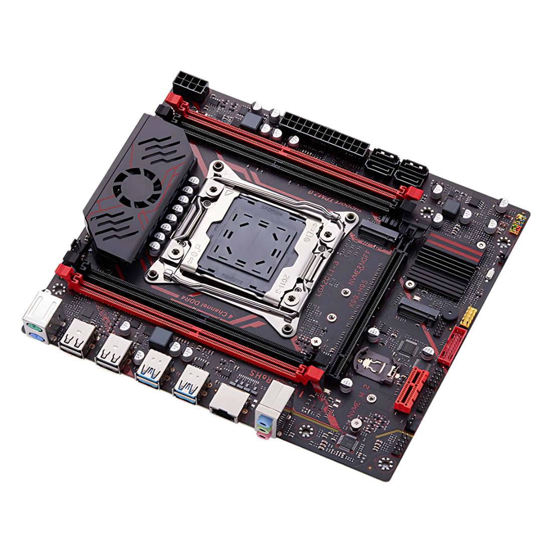 Kit Placa-Mãe QIYIDA X99 + Xeon E5 2680 V4 + 16GB DDR4 3200MHz (2x8GB) - Teconaire
