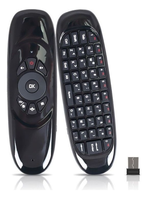 Controle Remoto Smart com Mouse e Luz Led mais Teclado Universal USB