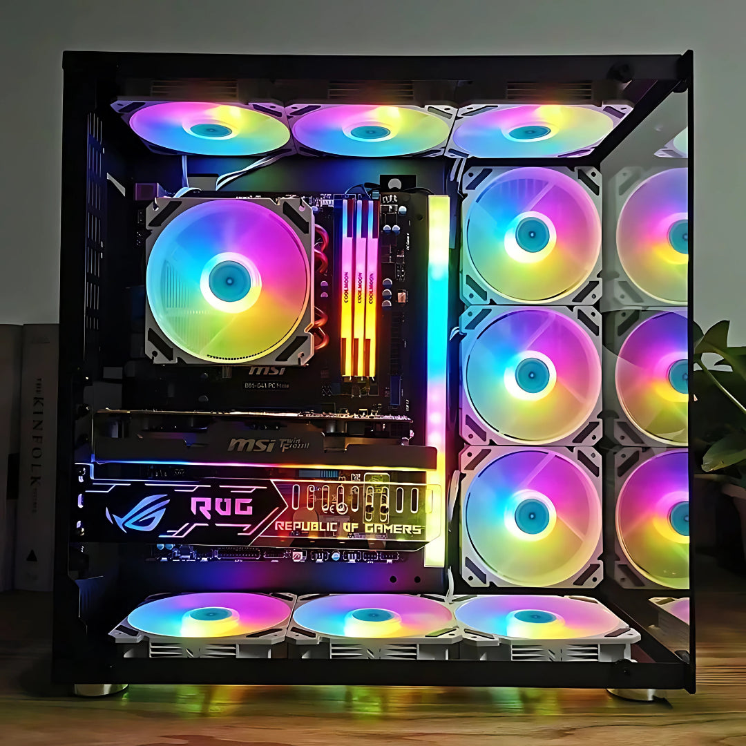 Cooler RGB ARGB PWM 120mm para Gabinete e Radiador - Teconaire