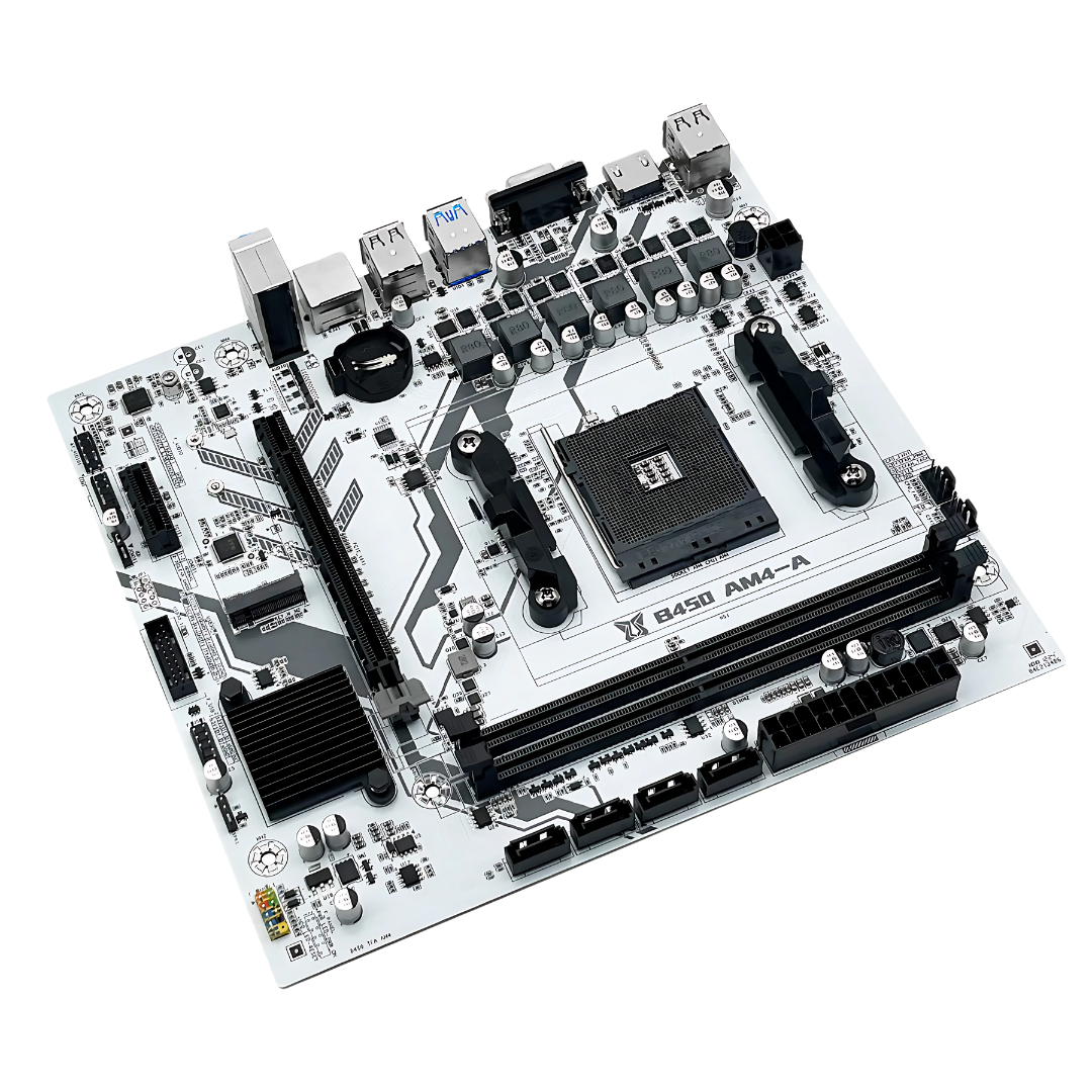 Placa-Mãe MACHINIST B450 AM4-A DDR4 M.2 NVMe HDMI VGA PCIe 3.0 - Teconaire