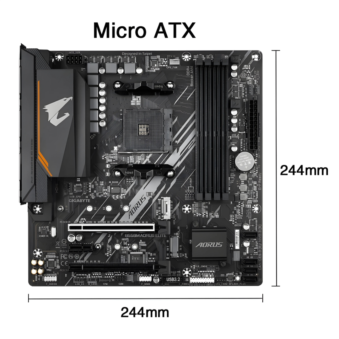 Placa-Mãe B550M AORUS ELITE - Teconaire