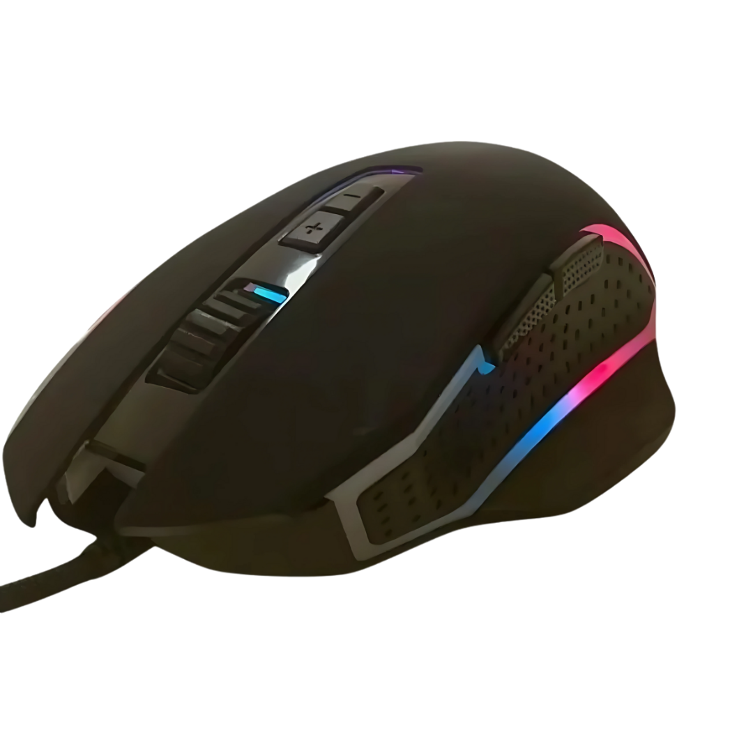 Mouse Gamer com Fio RGB 4800 DPI com Botões Laterais - Teconaire
