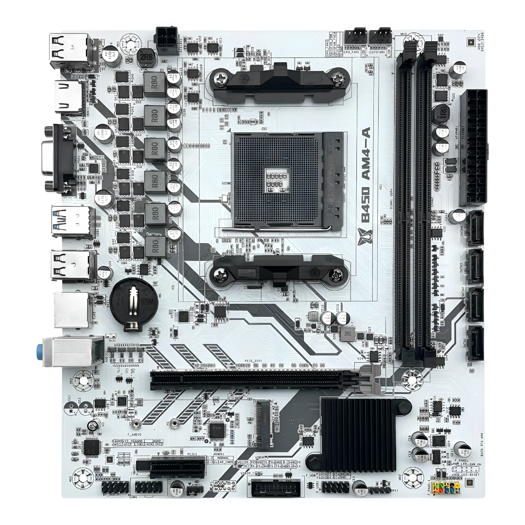 Placa-Mãe MACHINIST B450 AM4-A DDR4 M.2 NVMe HDMI VGA PCIe 3.0 - Teconaire