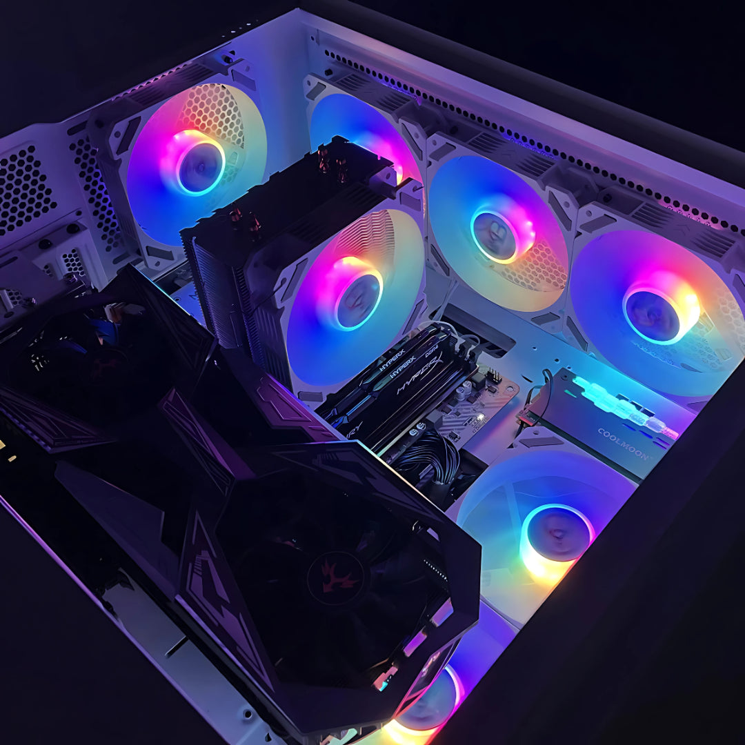 Cooler RGB ARGB PWM 120mm para Gabinete e Radiador - Teconaire