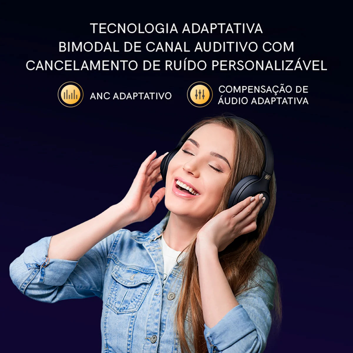 Fone de Ouvido Bluetooth QCY H3 ANC - Teconaire