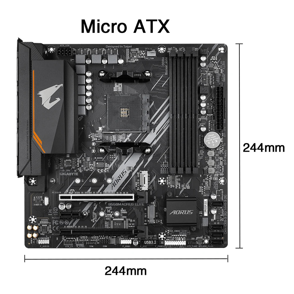 Placa-Mãe B550M AORUS ELITE - Teconaire