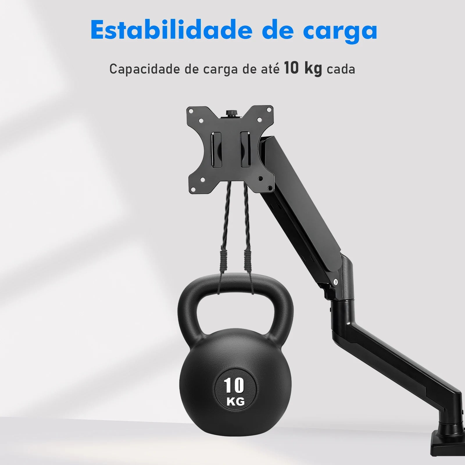 Suporte Articulado para Monitor COIBEU 17" a 27" Braço Mecânico de Mesa - Teconaire
