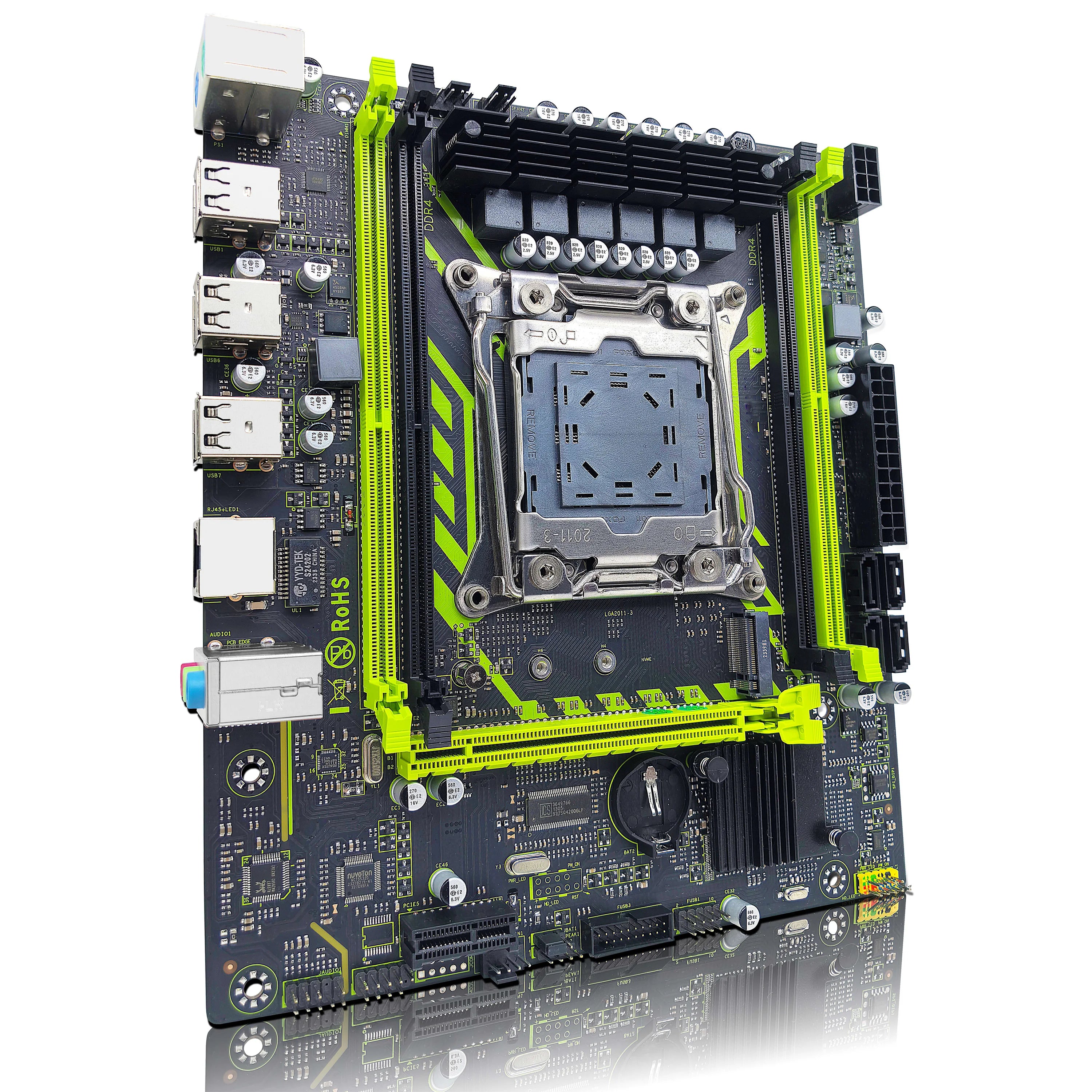 Kit ZSUS X99-8D4 Placa-Mãe + Xeon E5-2650 V4 + 16GB DDR4 2133MHz ECC REG - Teconaire