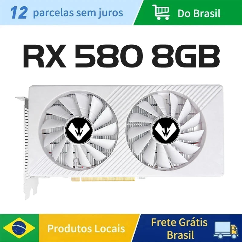 Placa de Vídeo MAXSUN Radeon RX 580 2048SP 8GB GDDR5 256bit - Teconaire