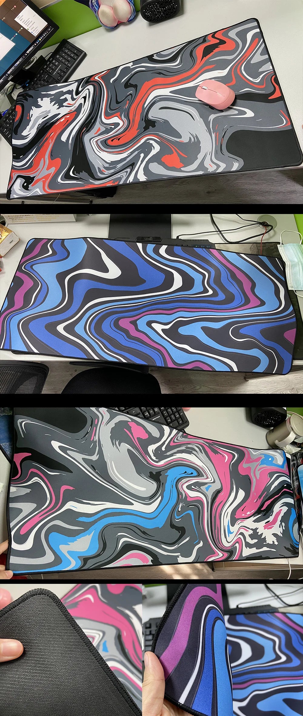 Mouse Pad XXL Strata Liquid 900x400mm - Teconaire