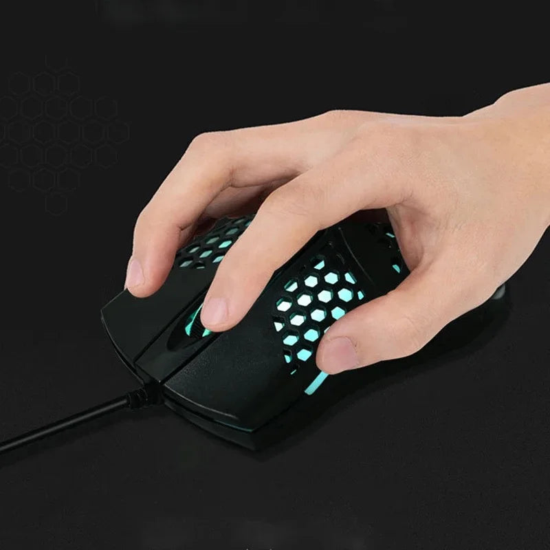 Mouse Óptico com Fio USB RGB - Teconaire