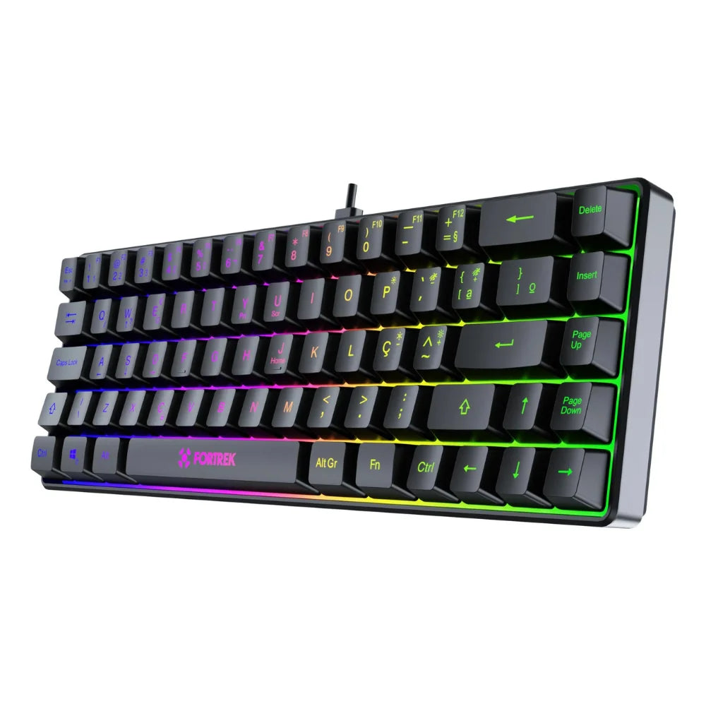 Teclado Gamer Fortrek Fearless 65 Compact RGB - Teconaire