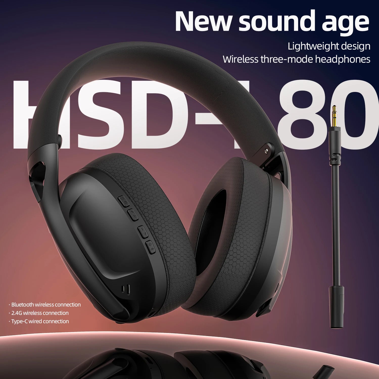 Fone Bluetooth Gamer SmailWolf L80 3 Modos - Teconaire