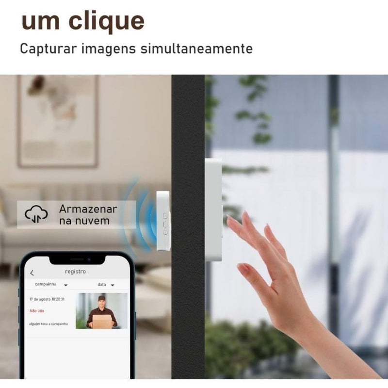 Campainha com Câmera Wifi Bagzum™